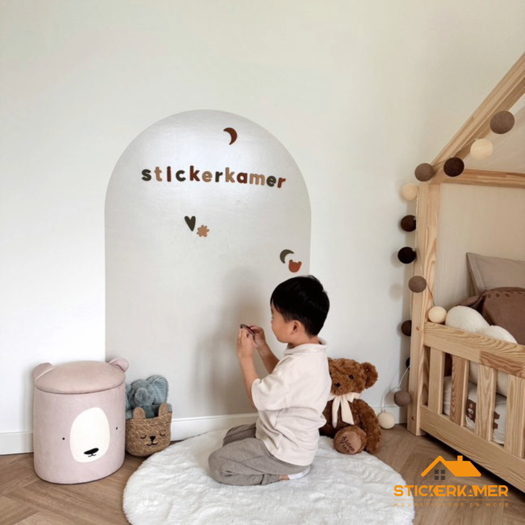 Magnetisch Schoolbord Muursticker voor Kinderkamer 95cm x 70cm – Verwijderbaar