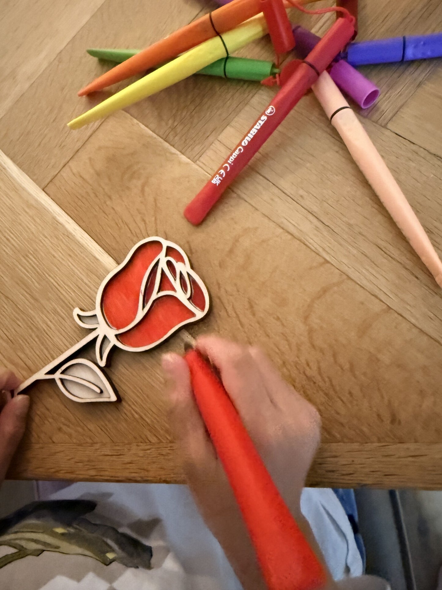 Houten Roos Valentijn – Knutsel Roos met of zonder Naam | DIY Cadeau