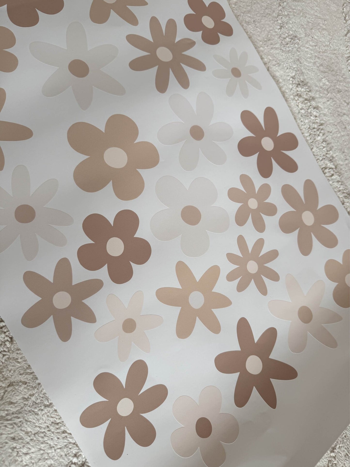Daisy bloemen - madeliefjes muurstickers 65 stuks
