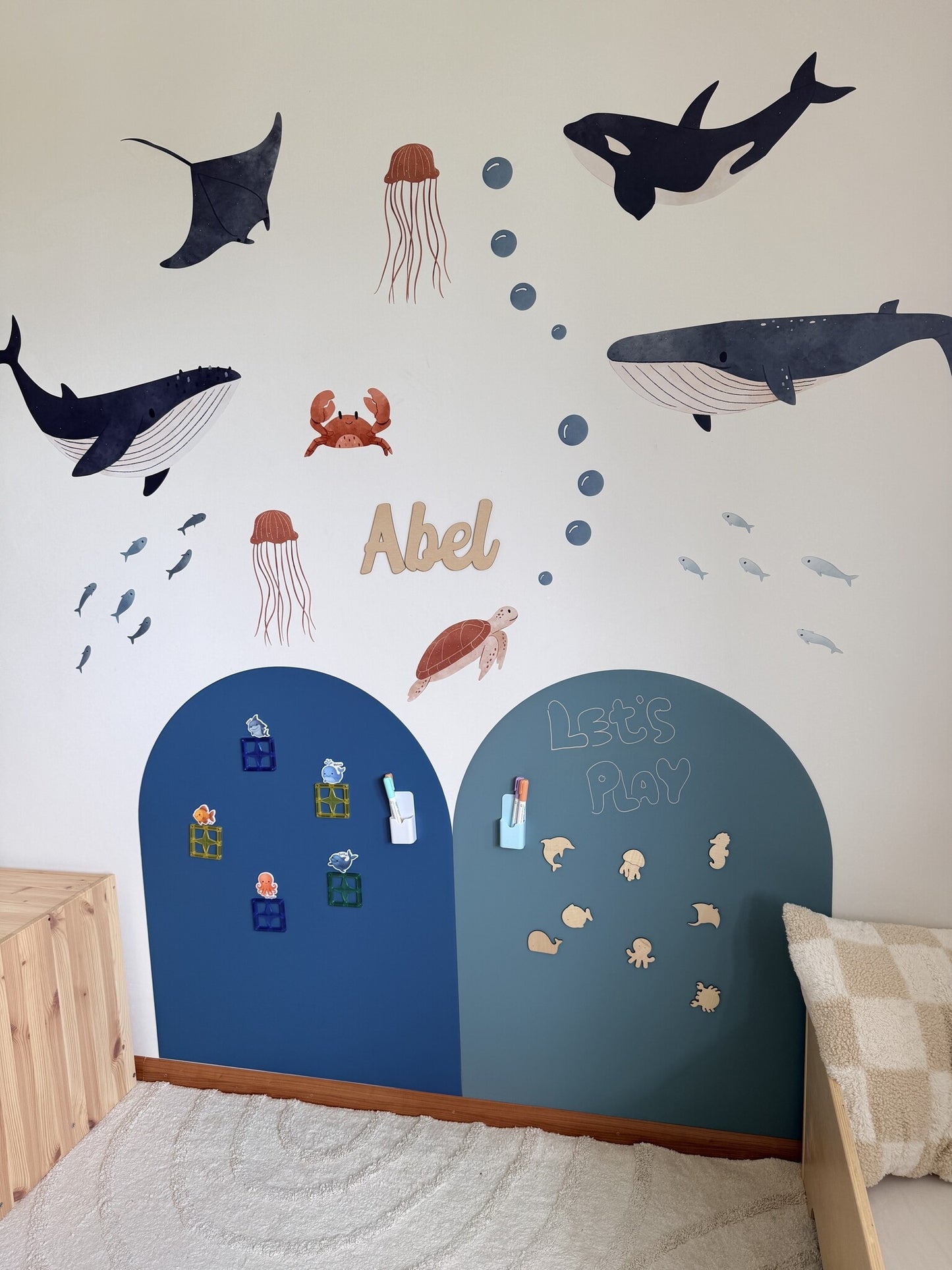 Oceaan Bundel — Magneetstickers, Muurstickers & Houten Naam