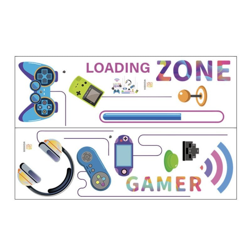 Muursticker gamer / gaming - gamer zone kinderkamer jongen