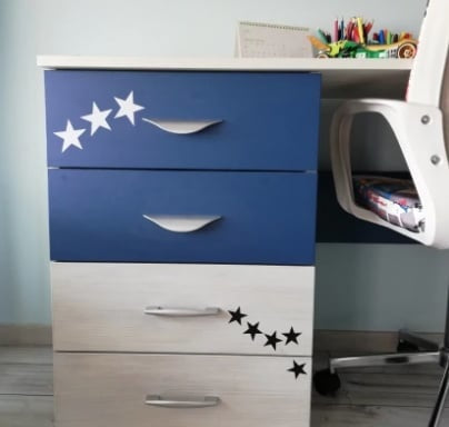 Muursticker sterren print / patroon kinderkamer