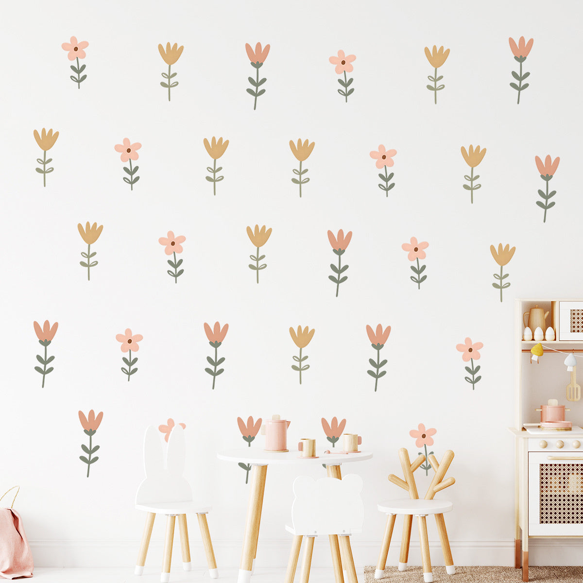 Muursticker bloemetjes