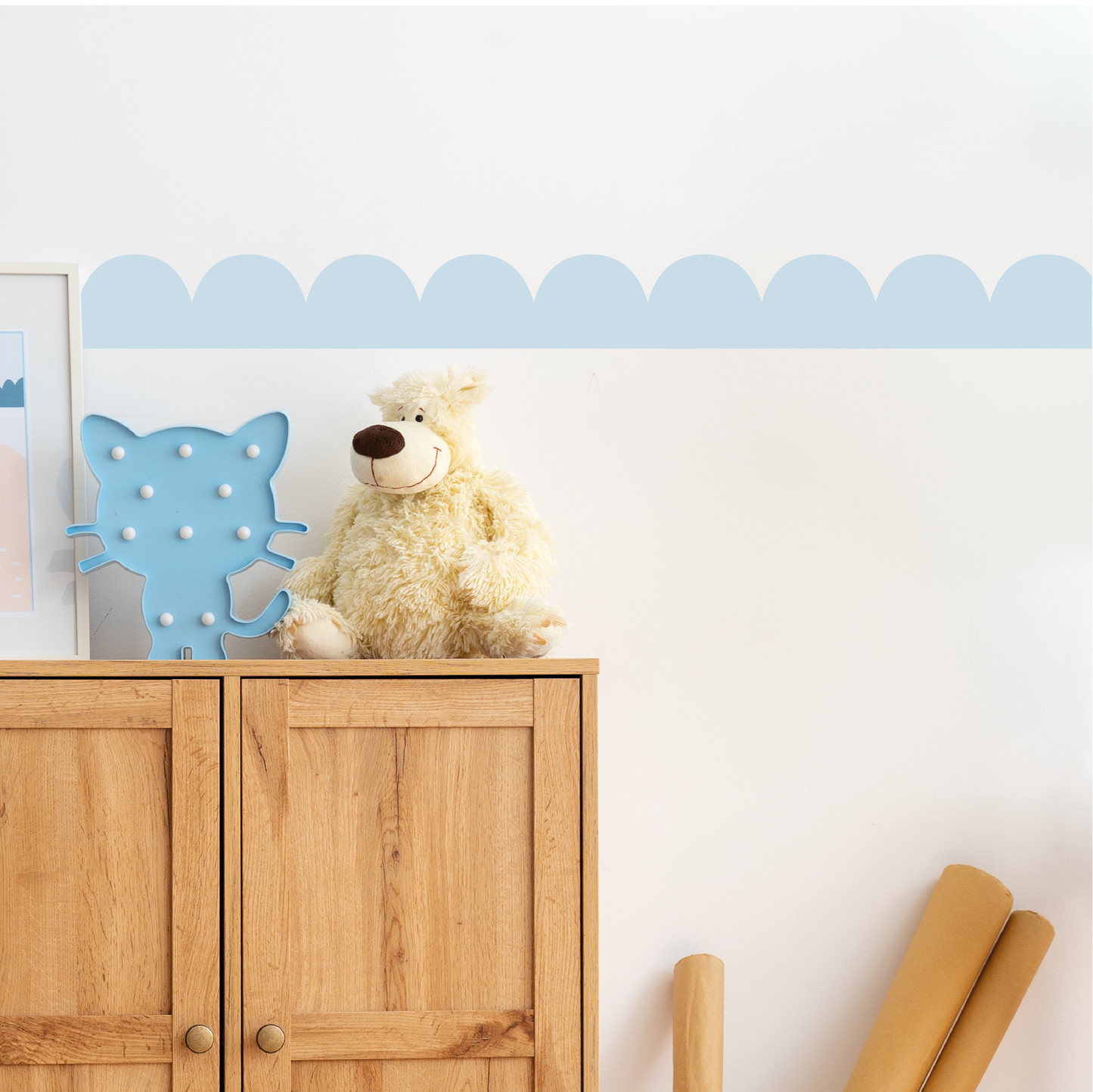 Muursticker Schelp / Scallop Strook - Lambrisering