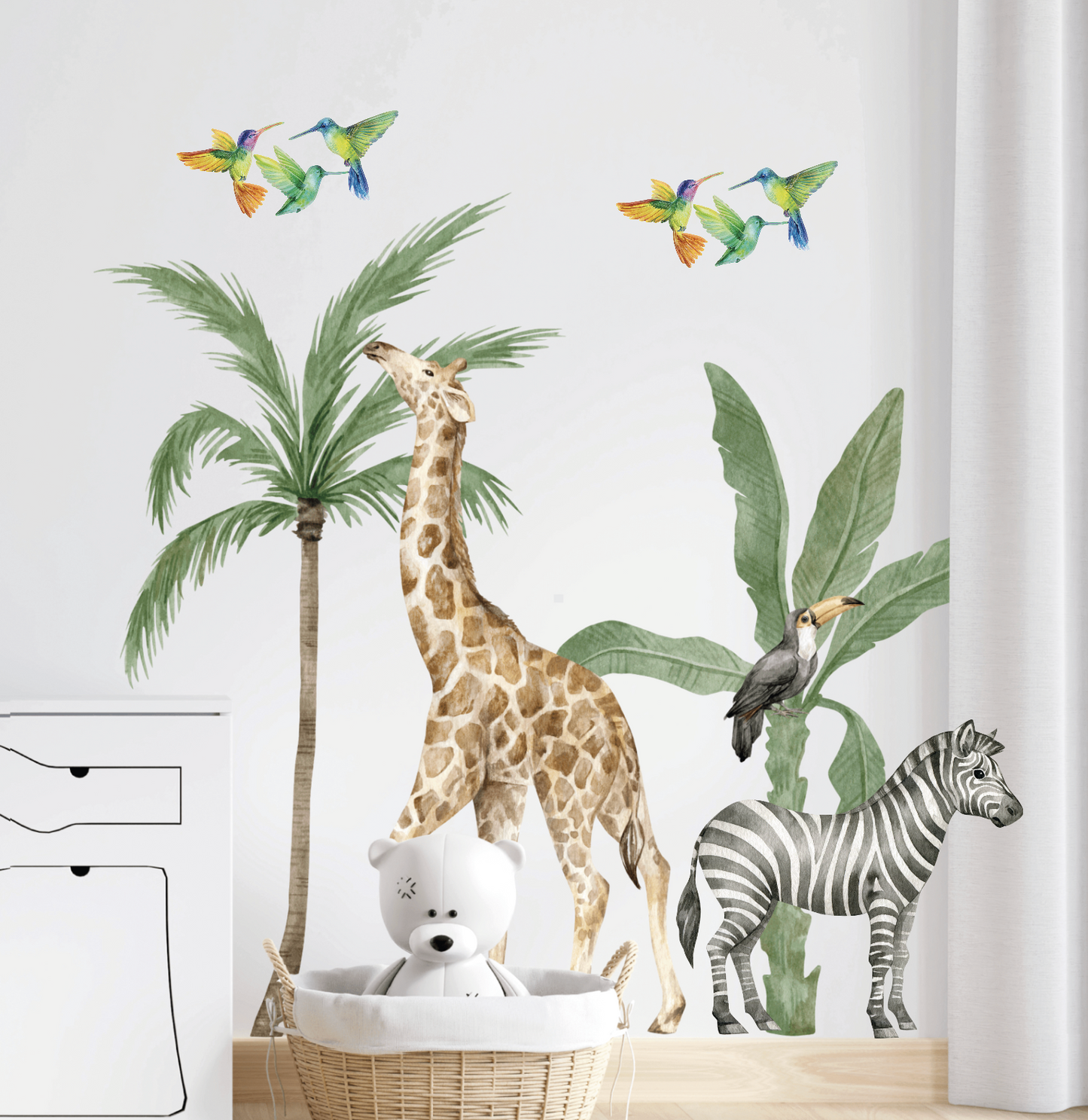 Custom zebra en vogels