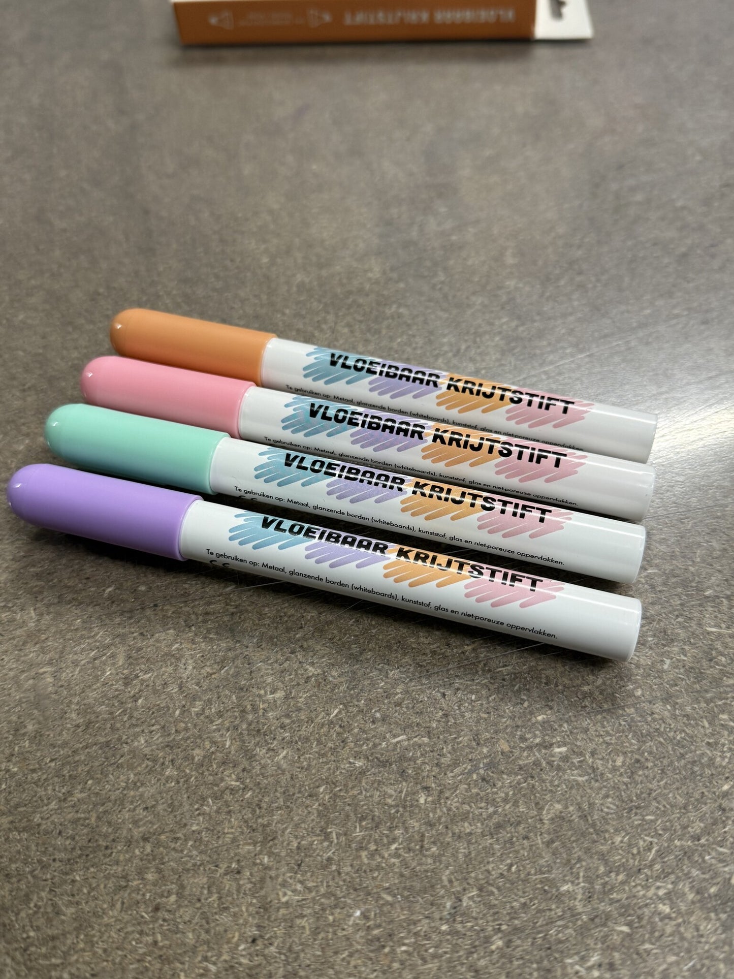 Set 4 pastel whiteboard stiften/markers