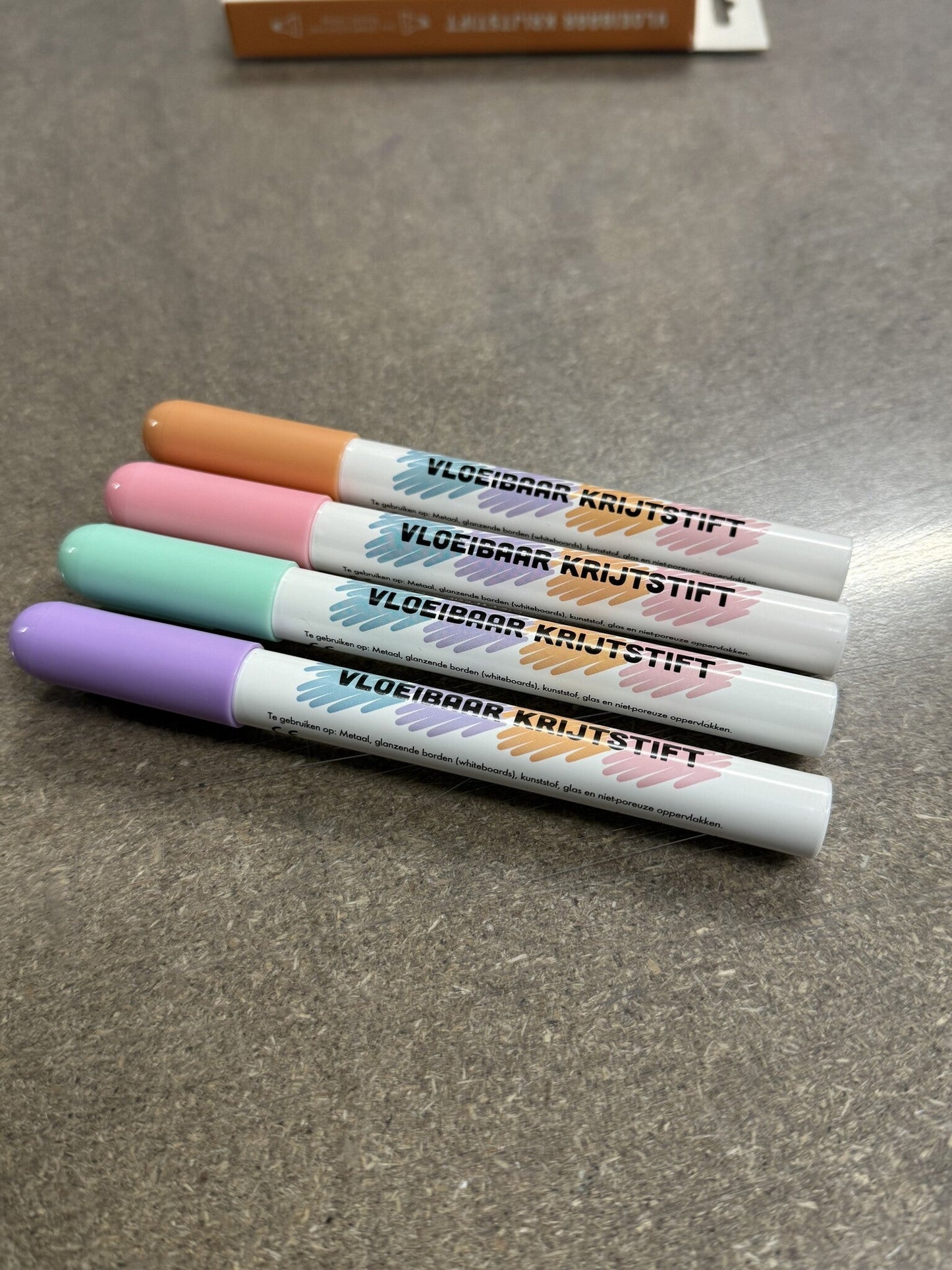 Set 4 pastel whiteboard stiften/markers