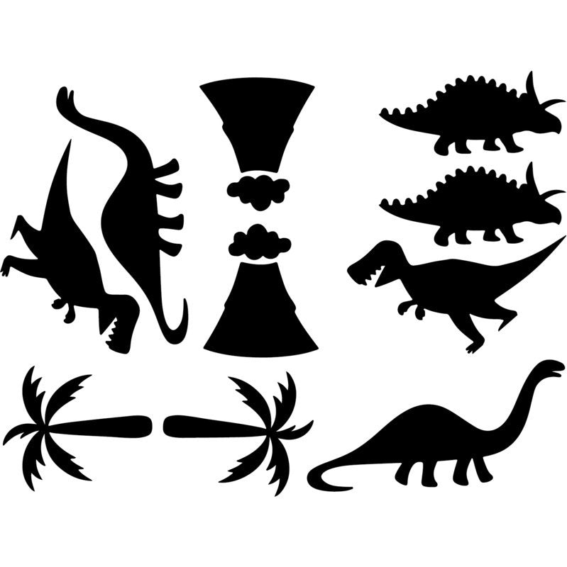 10-delig muursticker dinosaurus kinderkamer