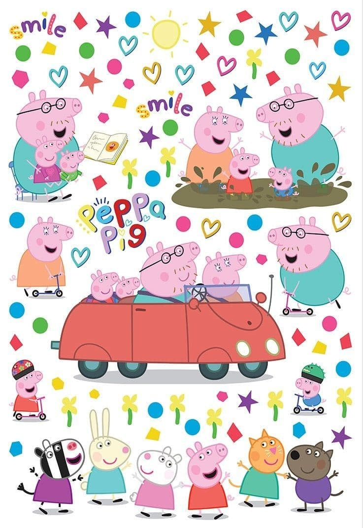Peppa Pig Muurstickers