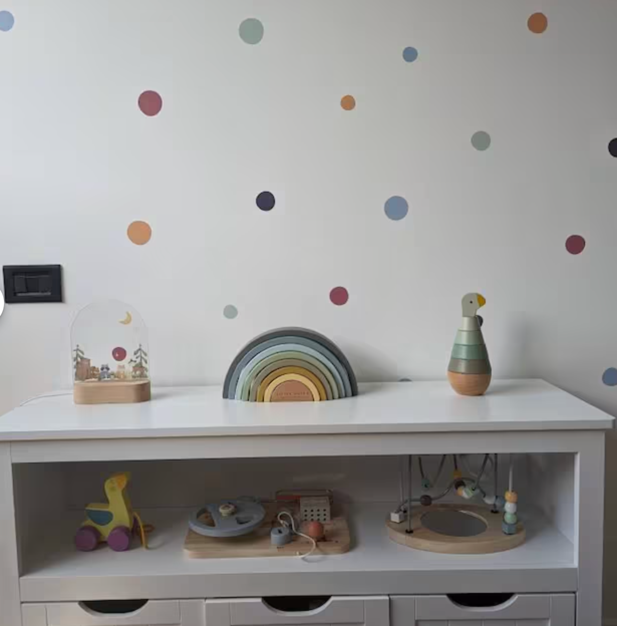 60 Boho Polka Dot muurstickers