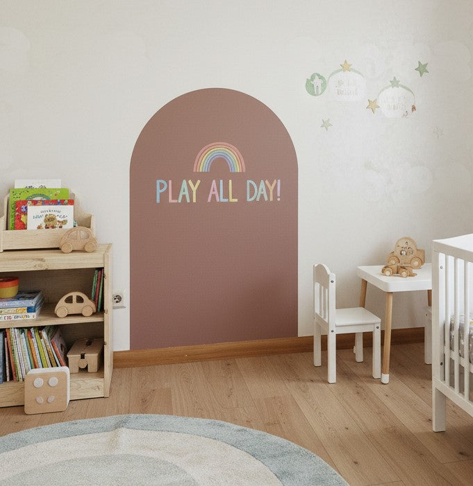 Magnetic Chalkboard Wall Sticker Arch – 75cm x 110cm Kids Room Decor – Multifunctional