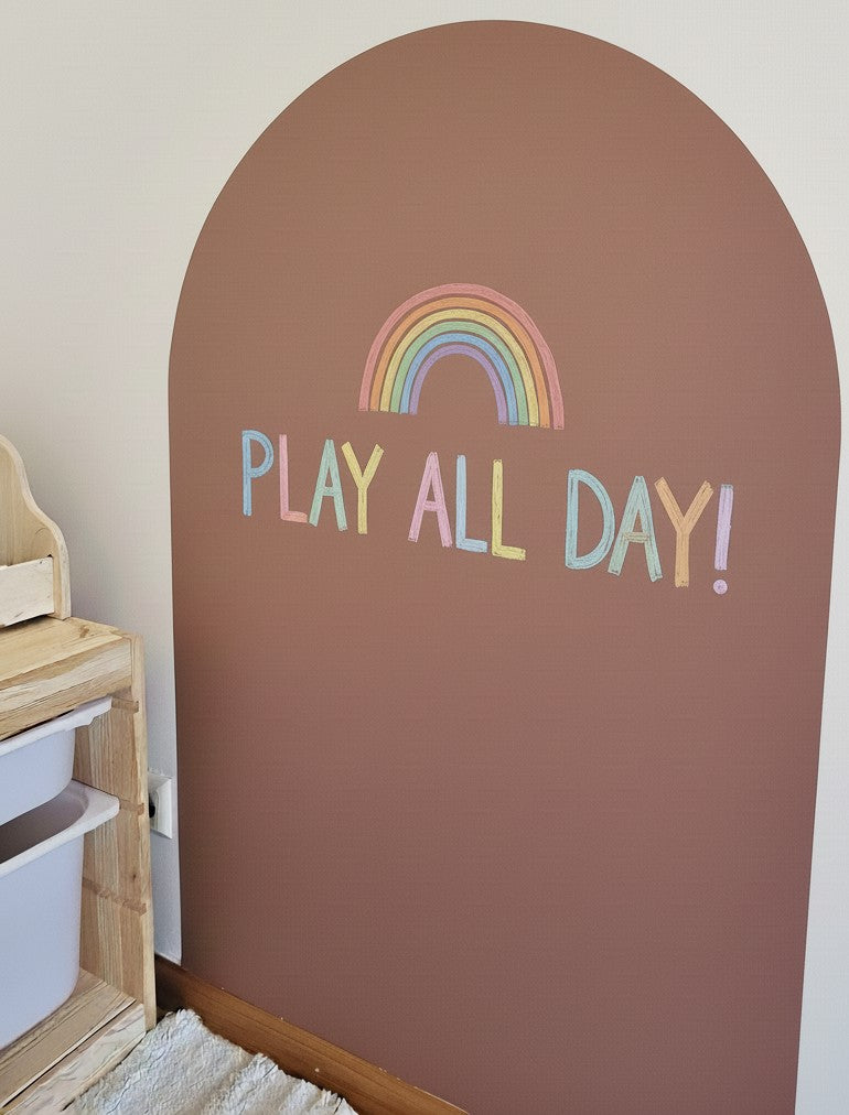 Magnetic Chalkboard Wall Sticker Arch – 75cm x 110cm Kids Room Decor – Multifunctional