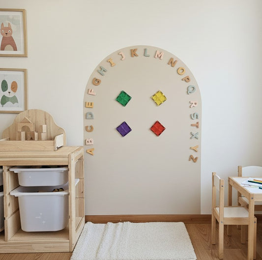 Magnetic Chalkboard Wall Sticker Arch – 75cm x 110cm Kids Room Decor – Multifunctional