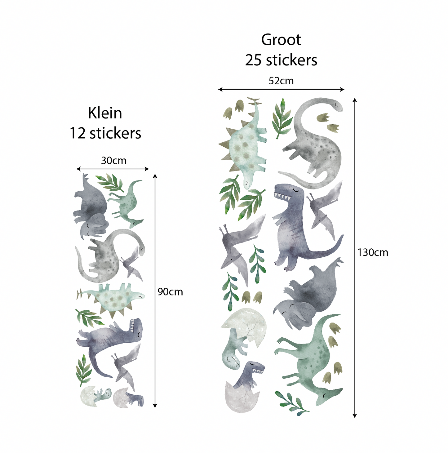 Muursticker dinosaurus kinderkamer jongen