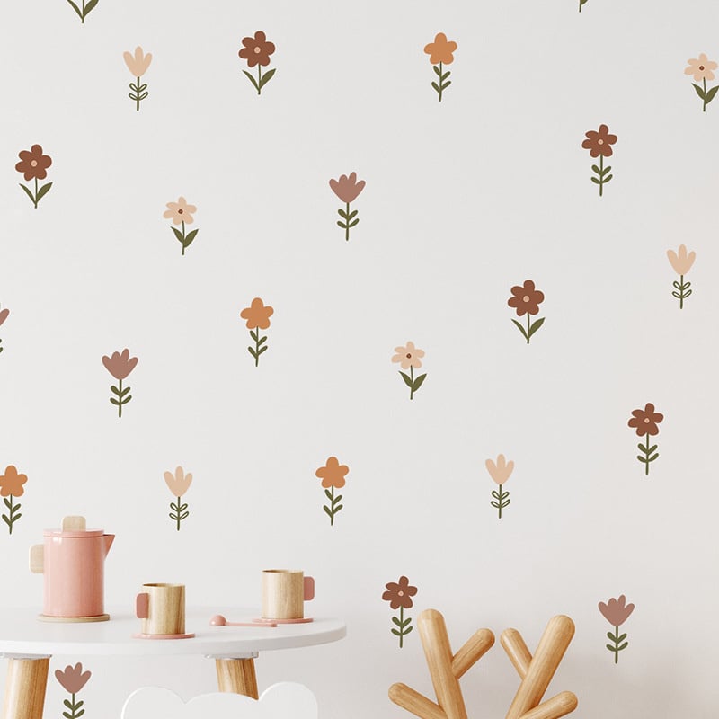Muursticker bloemetjes