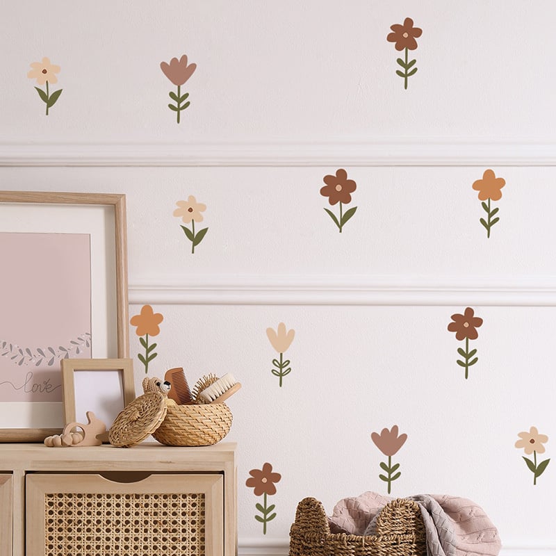 Muursticker bloemetjes