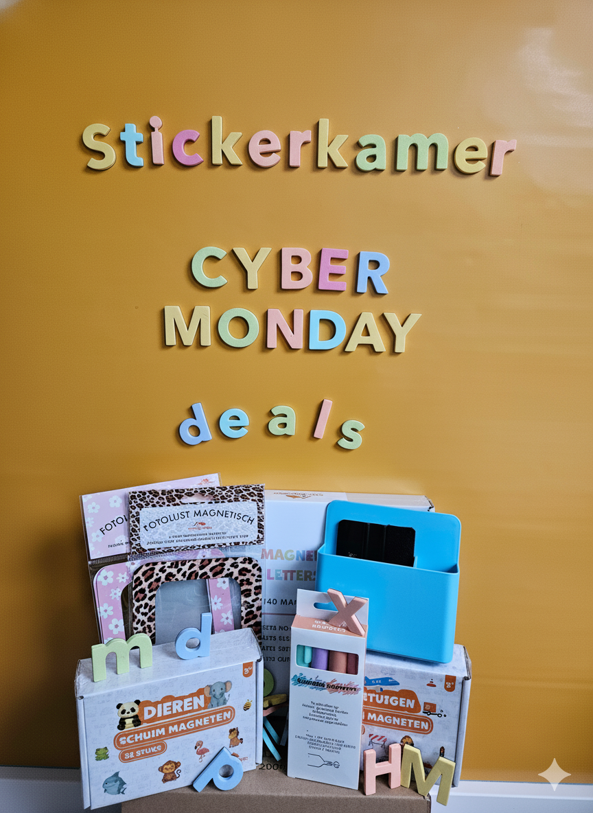 CYBER MONDAY DEAL MAGNEETSTICKER + MAGNETENSET XXL BUNDEL
