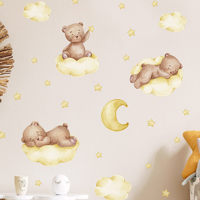 Beren op Wolken Muurstickers