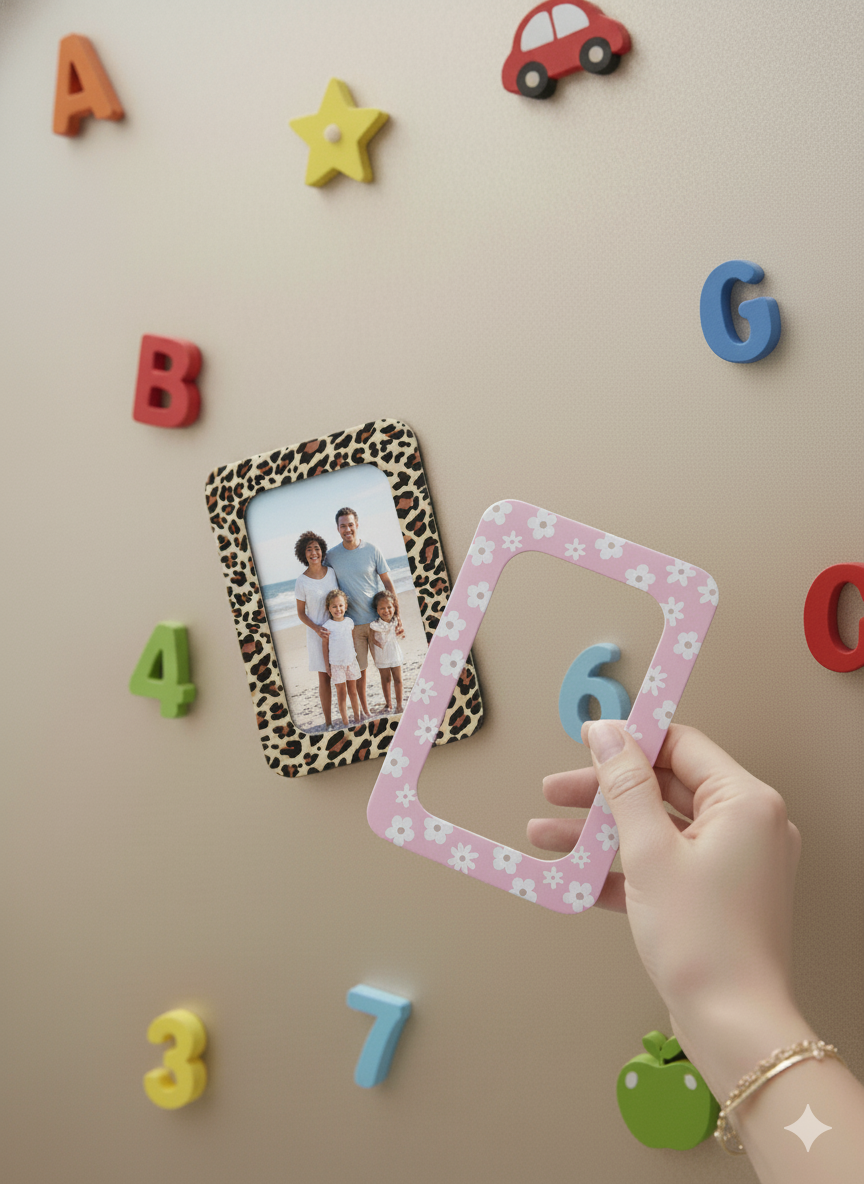Magneetsticker met krijtbord functie - Mocca Mousse