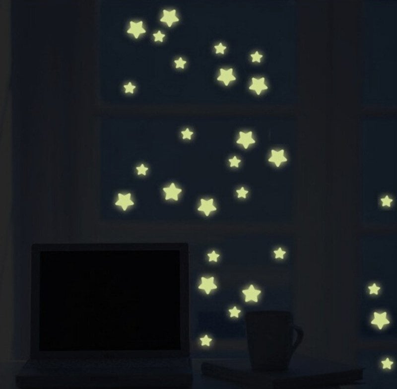 Glow in the dark sterren babykamer 127 stuks - kinderkamer muursticker