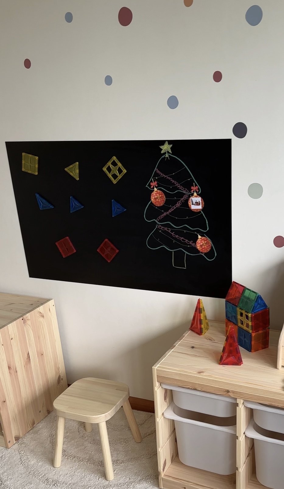Magnetische muursticker krijtbord 60cm breed