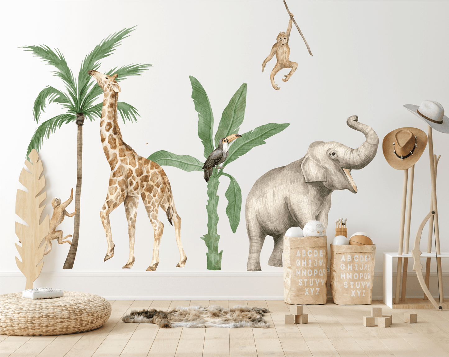 Jungle - safari kinderkamer muursticker