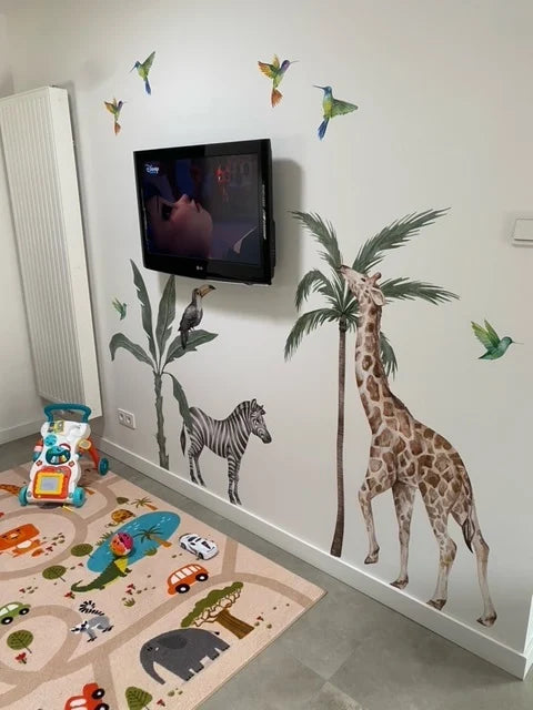 Jungle Safari Muursticker voor Kinderkamer