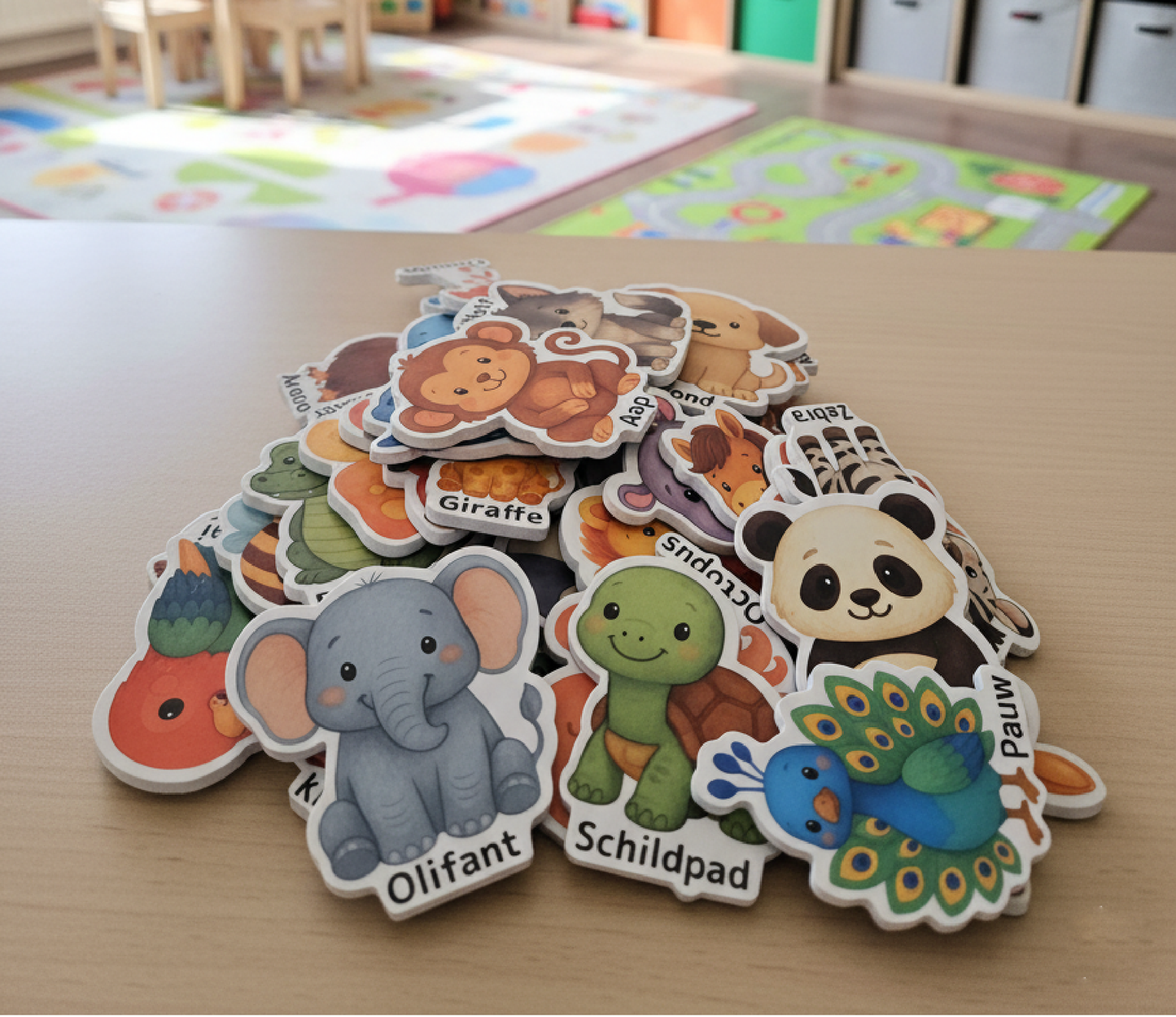 Magneetsticker 110cm x 75cm - Muursticker magneet met krijtbord functie - Oatmeal Beige