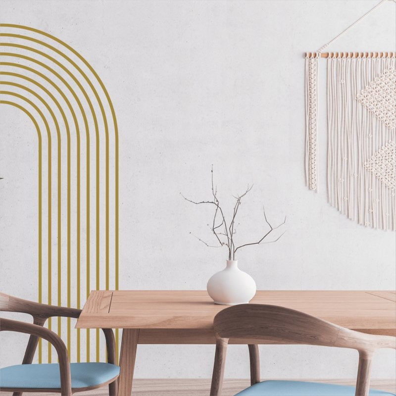 Muursticker Boho  arch / halve bogen XL wanddecoratie