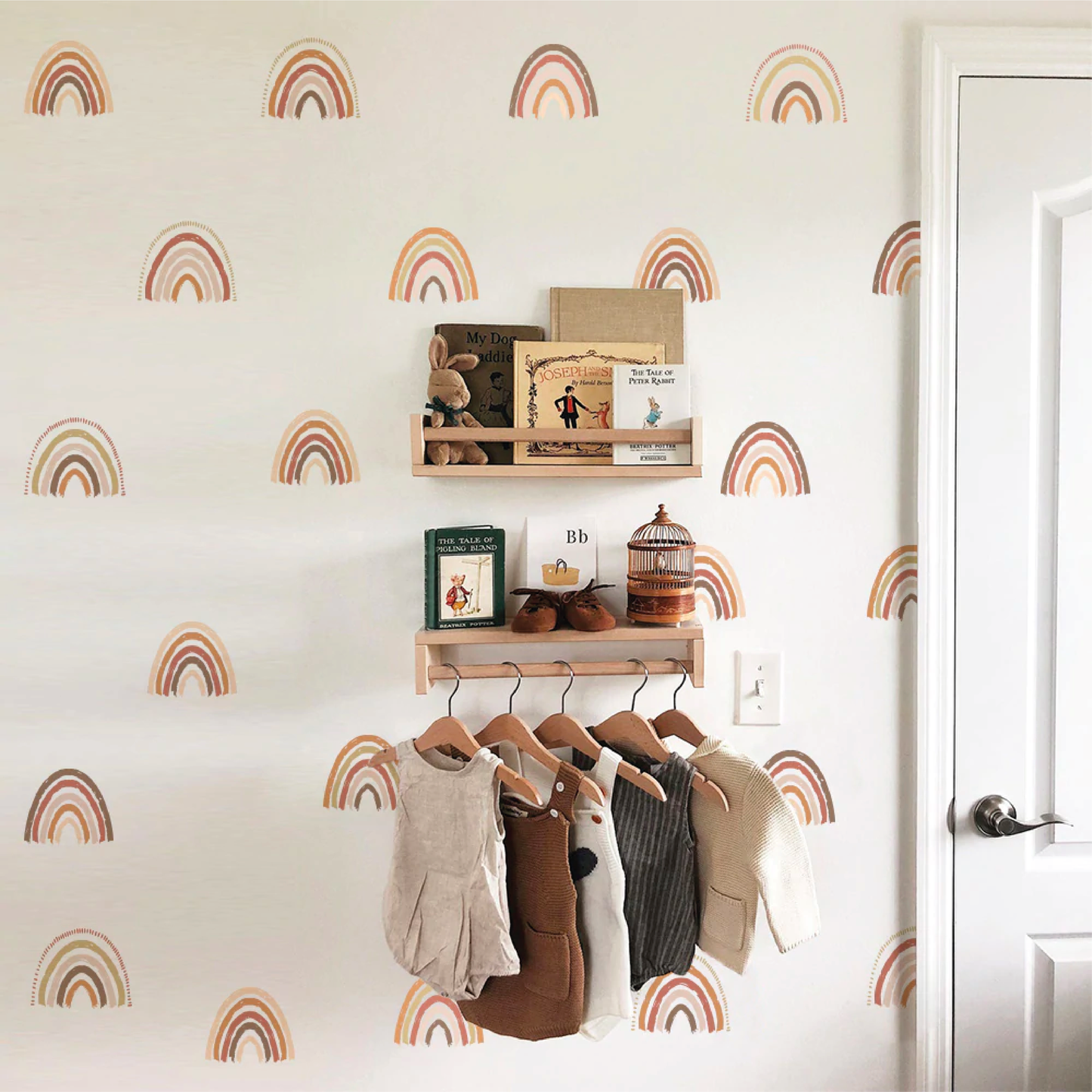 Muursticker boho regenboog mini regenbogen kinderkamer / babykamer