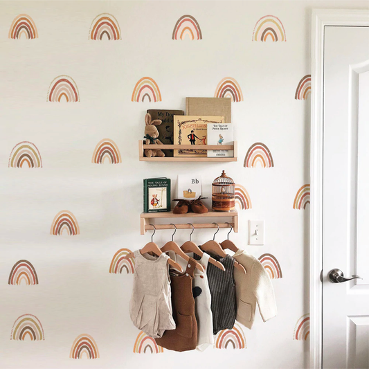 Boho mini rainbow wall stickers for children's room