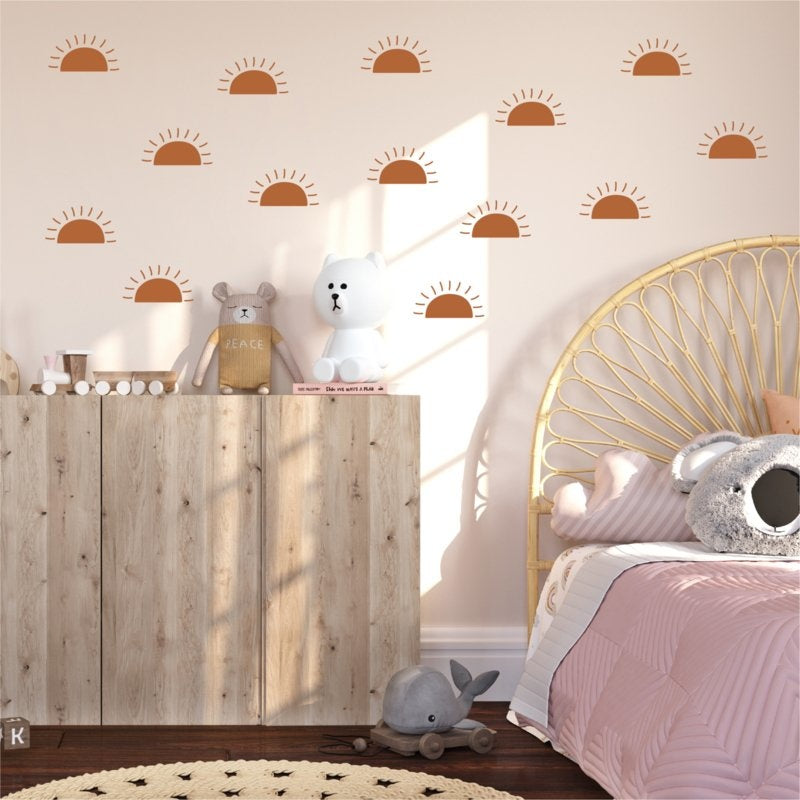 Muursticker boho zon kinderkamer