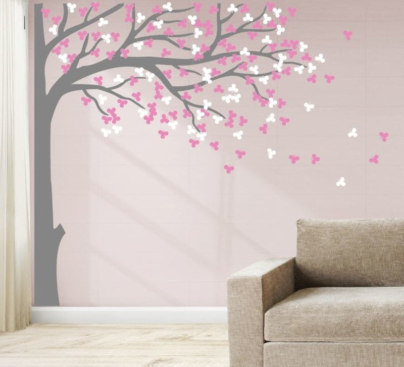 Muursticker boom kinderkamer (kies je eigen kleuren)