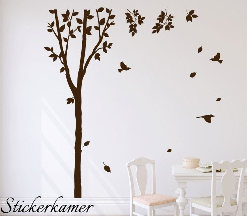 Muursticker boom wanddecoratie