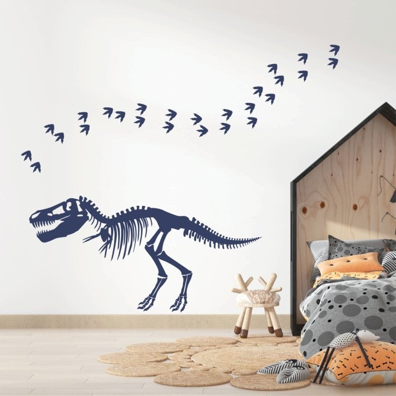Muursticker dinosaurus skelet kinderkamer