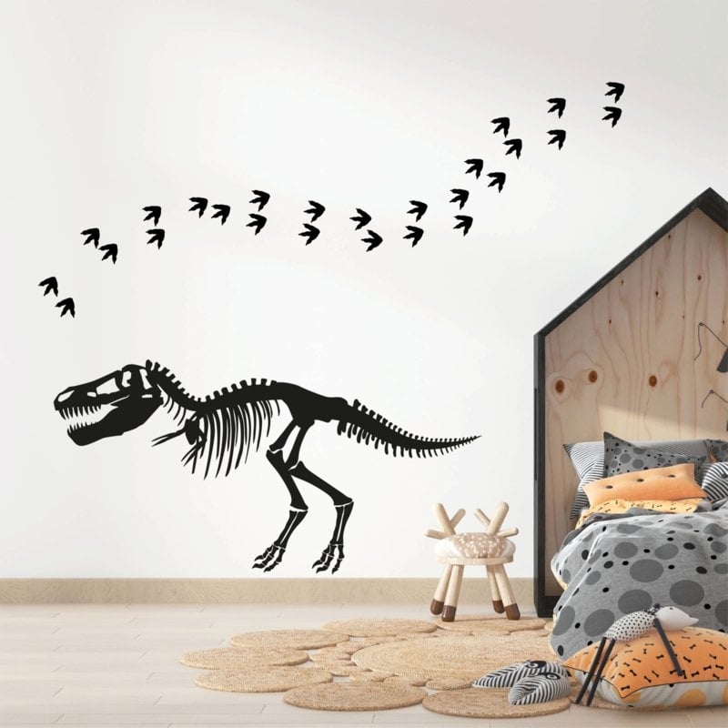 Muursticker dinosaurus skelet kinderkamer