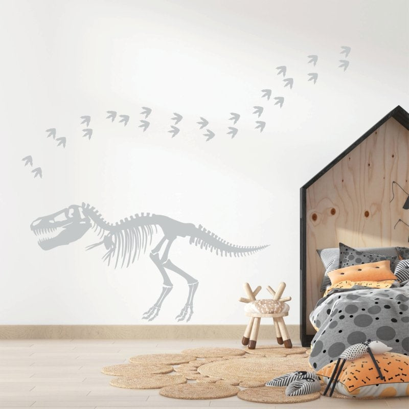 Muursticker dinosaurus skelet kinderkamer