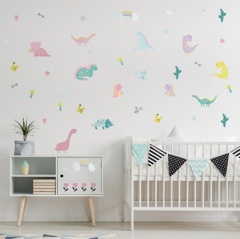 Muursticker dinosaurus stickers kinderkamer / babykamer
