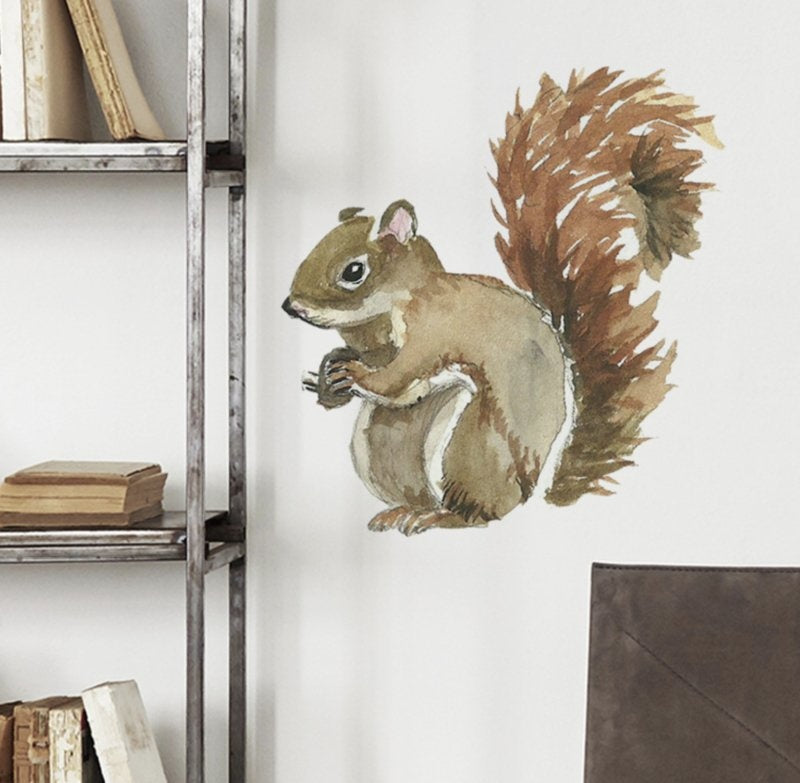 Muursticker eekhoorn kinderkamer