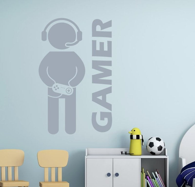 Muursticker gamer jongenskamer kinderkamer