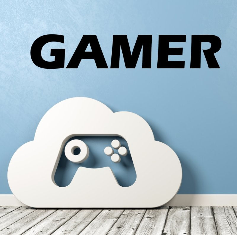 Muursticker gamer naam kinderkamer