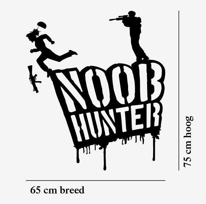 Muursticker gamer noob hunter jongenskamer / kinderkamer