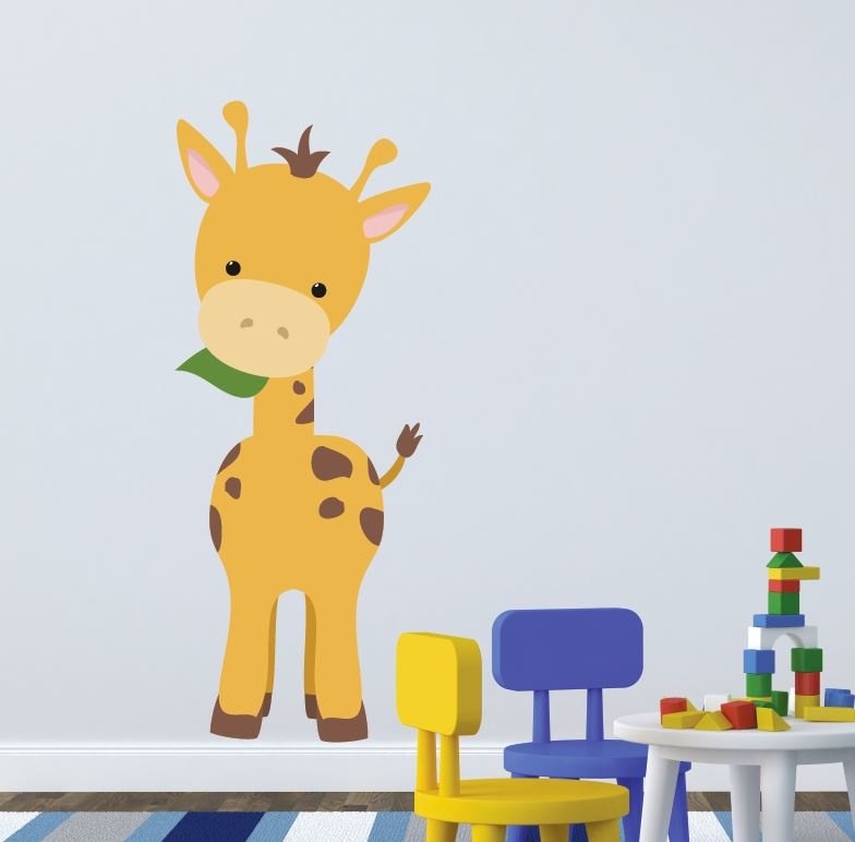 Muursticker giraffe XL babykamer