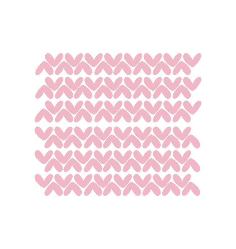 Muursticker hartjes 3x2cm 96 stuks kinderkamer