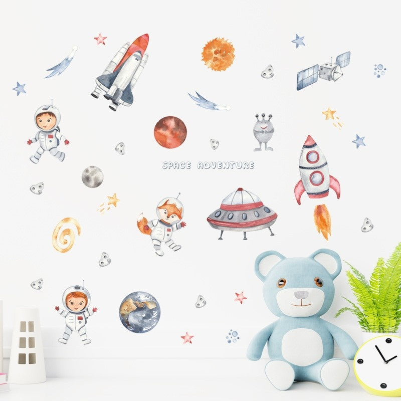 Muursticker ruimte kinderkamer wanddecoratie
