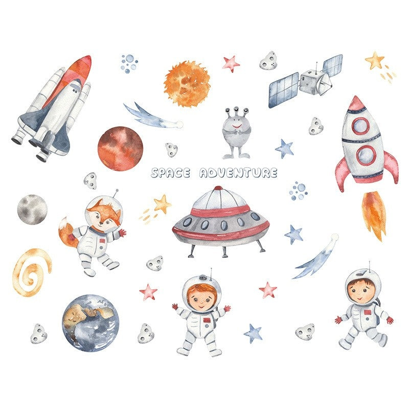 Muursticker ruimte kinderkamer wanddecoratie