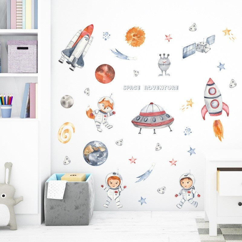 Muursticker ruimte kinderkamer wanddecoratie
