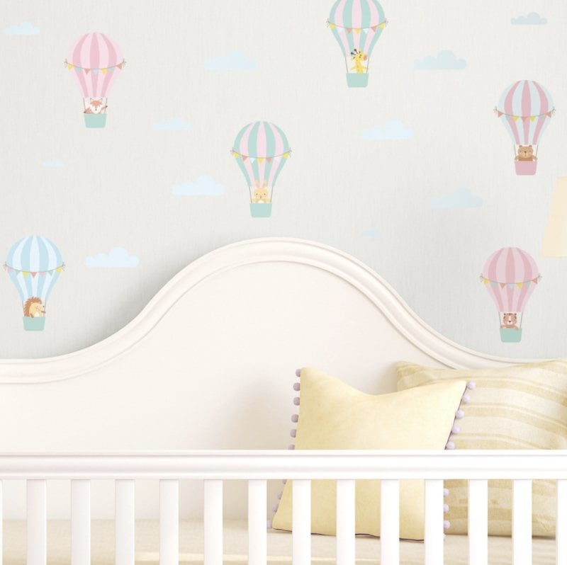 Muursticker luchtballonnen kinderkamer / babykamer