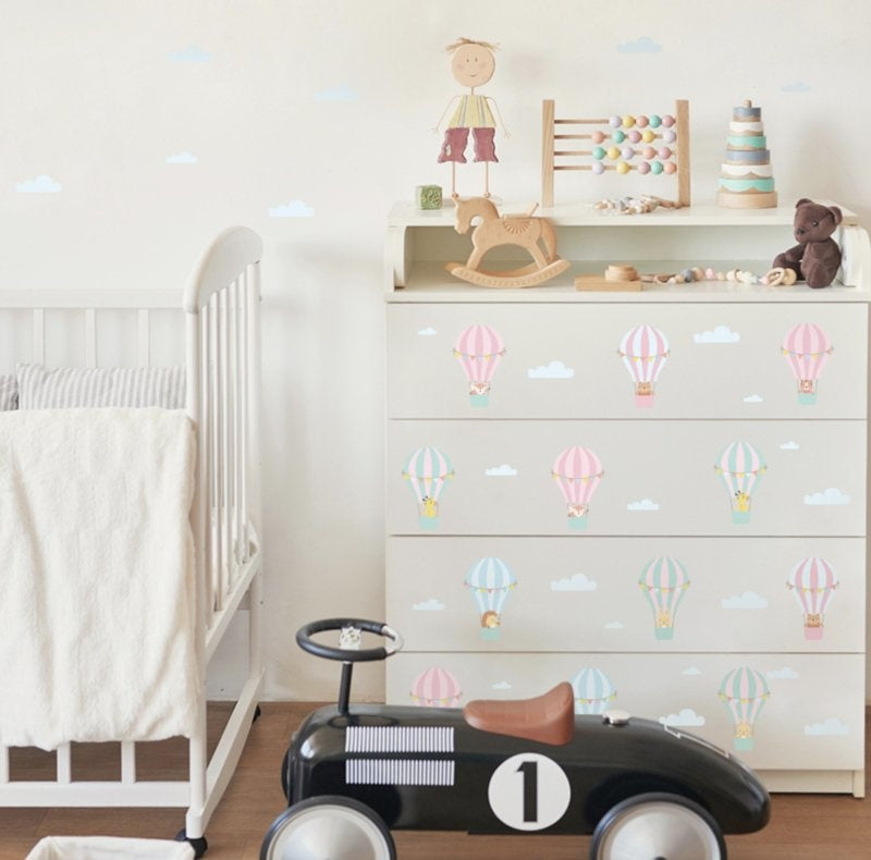 Muursticker luchtballonnen kinderkamer / babykamer