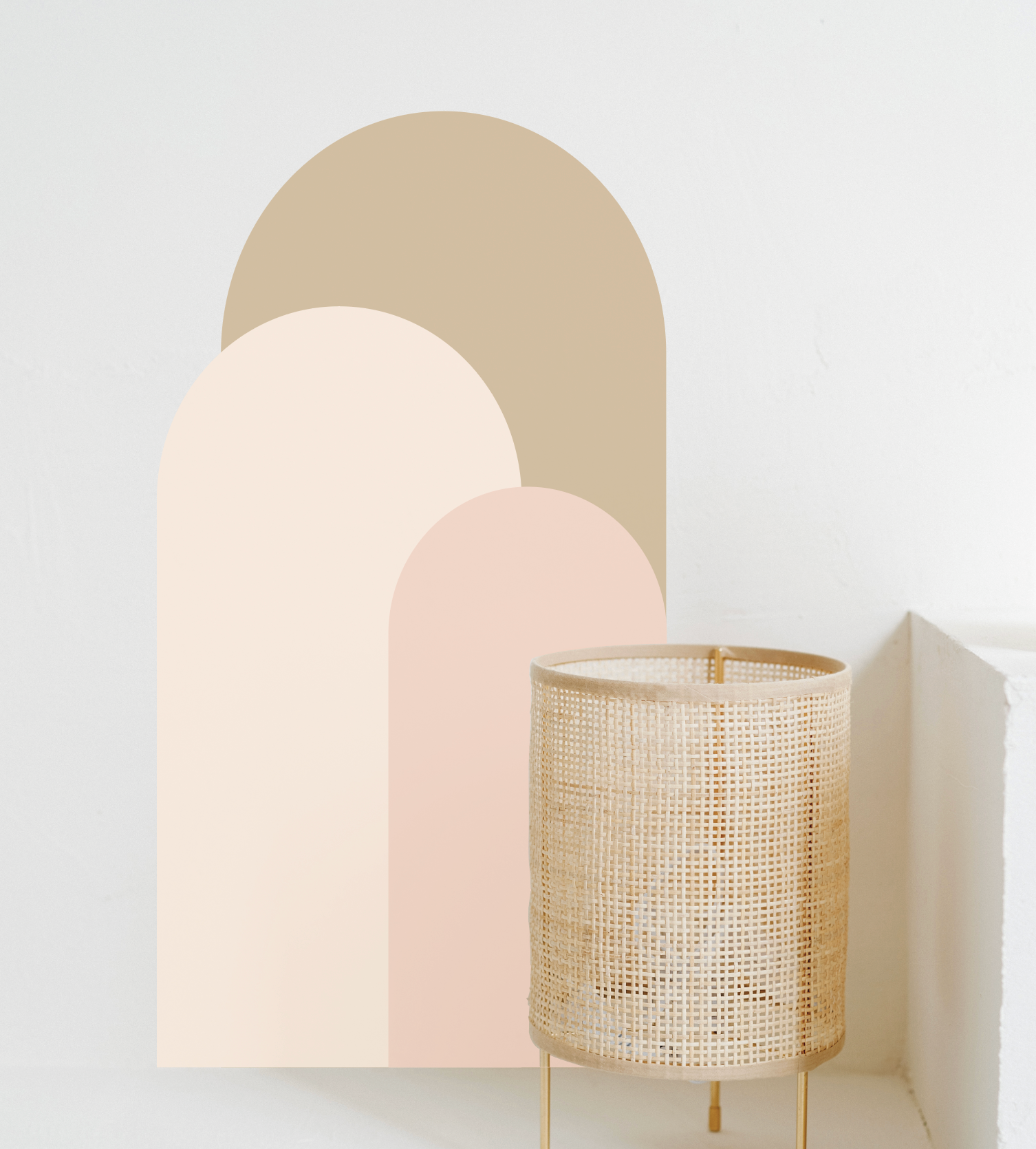 Muursticker minimalistische boho bogen